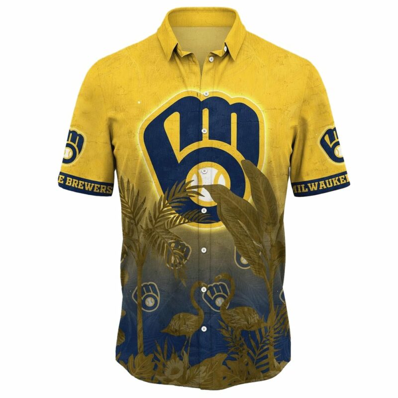 Milwaukee brewers flamingo floral tropical hawaiian shirt 2.jpg