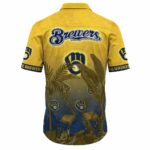 Milwaukee brewers flamingo floral tropical hawaiian shirt 3.jpg