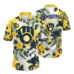 Milwaukee brewers floral flower bloom hawaiian shirt 1.jpg