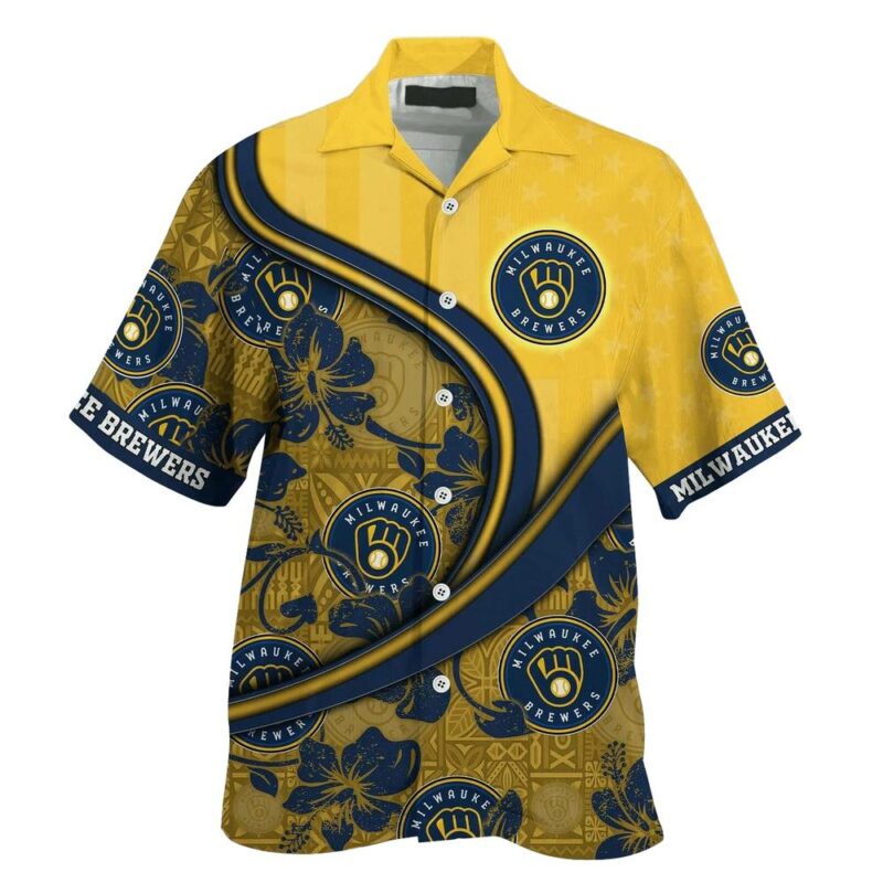 Milwaukee brewers floral flower pattern hawaiian shirt 2.jpg