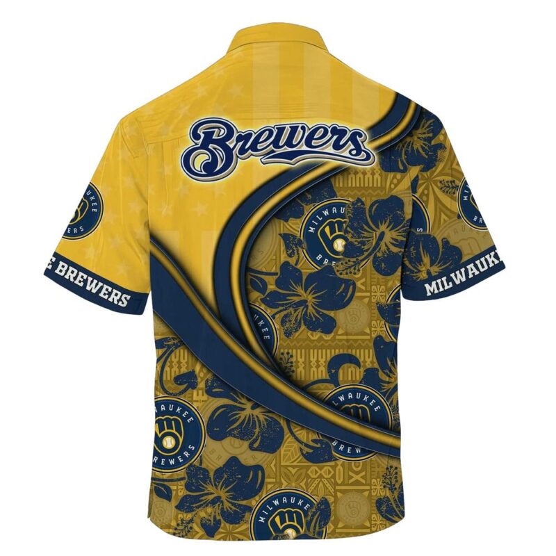 Milwaukee brewers floral flower pattern hawaiian shirt 3.jpg