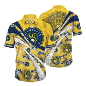 Milwaukee brewers floral flower vintage hawaiian shirt 1.jpg