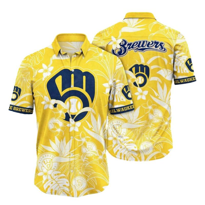 Milwaukee brewers floral pattern hawaiian shirt 1.jpg