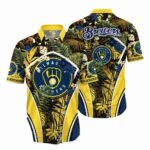Milwaukee brewers floral summer vacation tropical hawaiian shirt 1.jpg