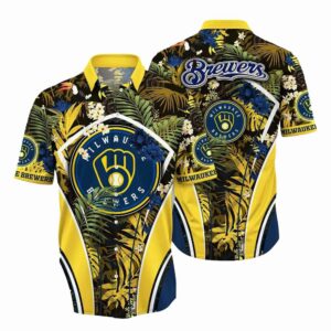 Milwaukee brewers floral summer vacation tropical hawaiian shirt 1.jpg