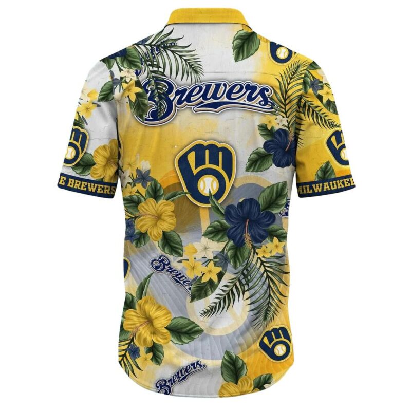 Milwaukee brewers flower floral tropical hawaiian shirt 3.jpg