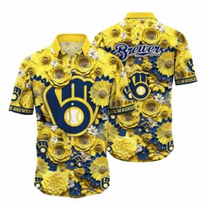 Milwaukee brewers flower pattern funny tropical hawaiian shirt 1.jpg