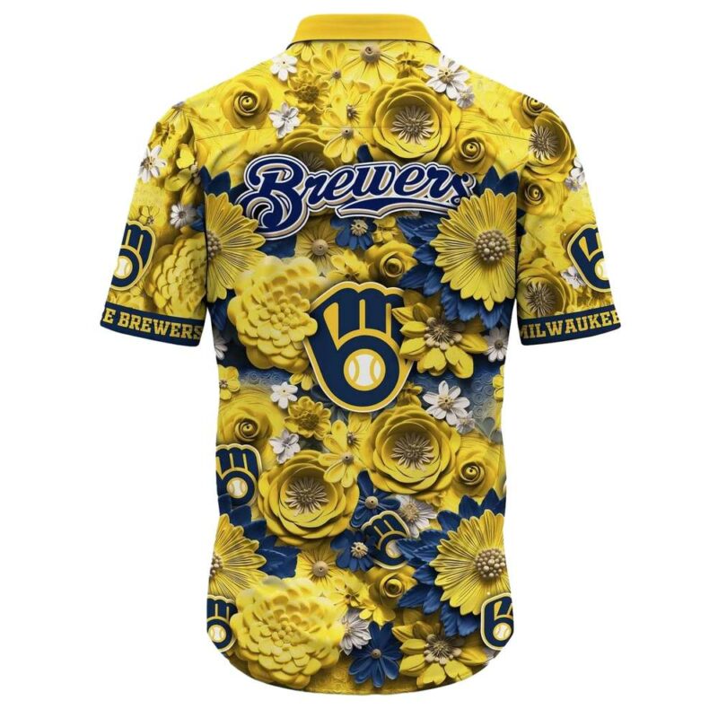 Milwaukee brewers flower pattern funny tropical hawaiian shirt 3.jpg