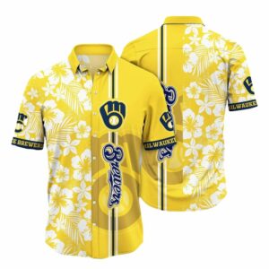 Milwaukee brewers flower pattern tropical hawaiian shirt 1.jpg