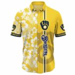 Milwaukee brewers flower pattern tropical hawaiian shirt 2.jpg
