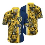 Milwaukee brewers flower tropical hawaiian shirt 1.jpg