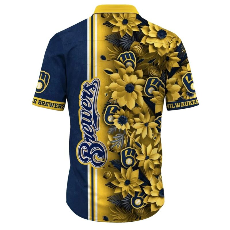 Milwaukee brewers flower tropical hawaiian shirt 3.jpg