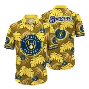 Milwaukee brewers golden leaf hawaiian shirt 1.jpg