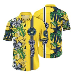 Milwaukee brewers leaf vacation summer tropical hawaiian shirt 1.jpg