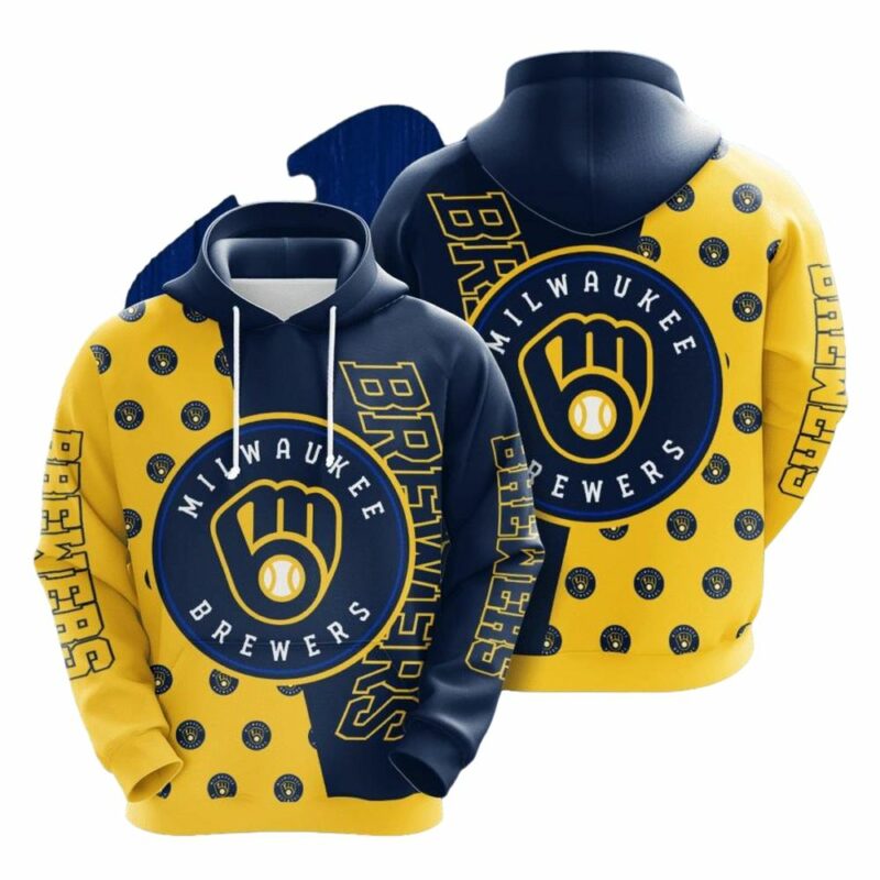 Milwaukee brewers logo yellow and navy 3d hoodie 1.jpg