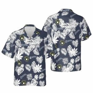 Milwaukee brewers midnight palm hawaiian shirt 1.jpg