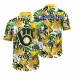 Milwaukee brewers parrot floral tropical hawaiian shirt 1.jpg