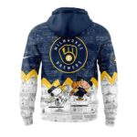Milwaukee brewers peanuts snoopy 3d hoodie 3.jpg