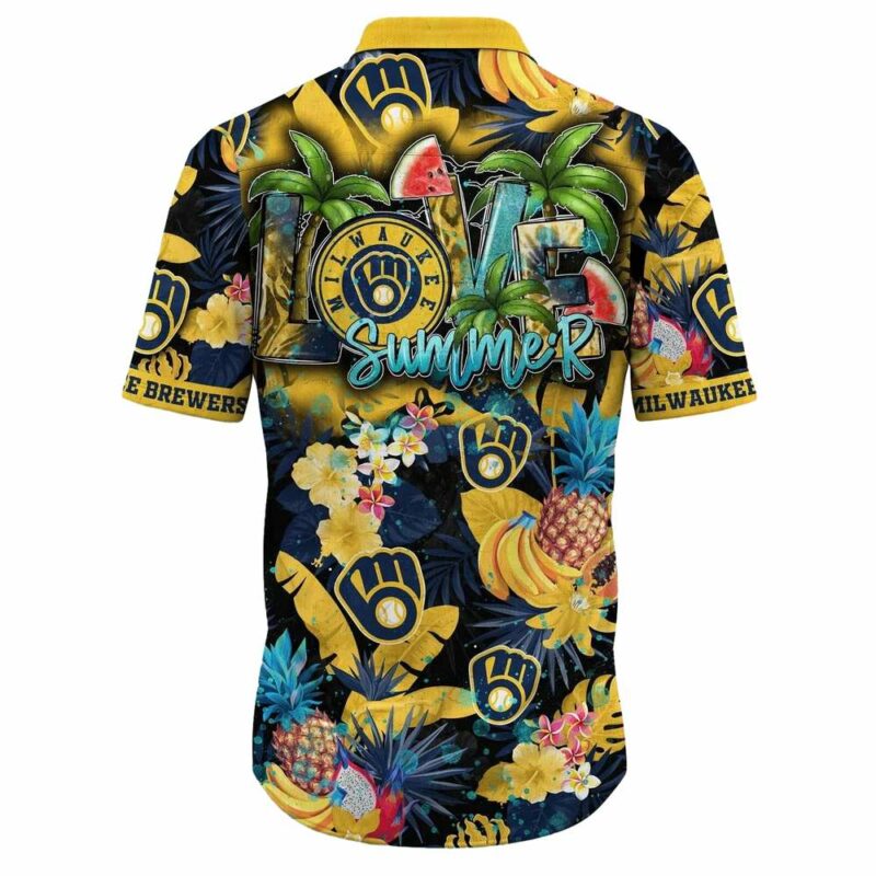 Milwaukee brewers pineapple floral tropical hawaiian shirt 3.jpg