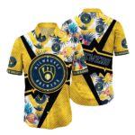 Milwaukee brewers pineapple leaf floral tropical hawaiian shirt 1.jpg