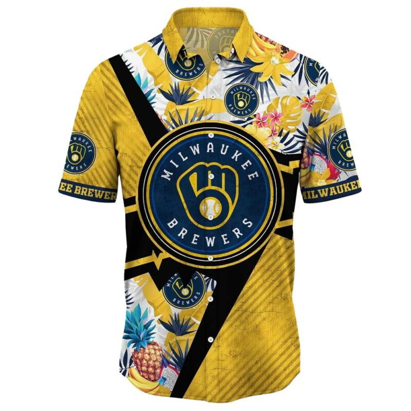 Milwaukee brewers pineapple leaf floral tropical hawaiian shirt 2.jpg