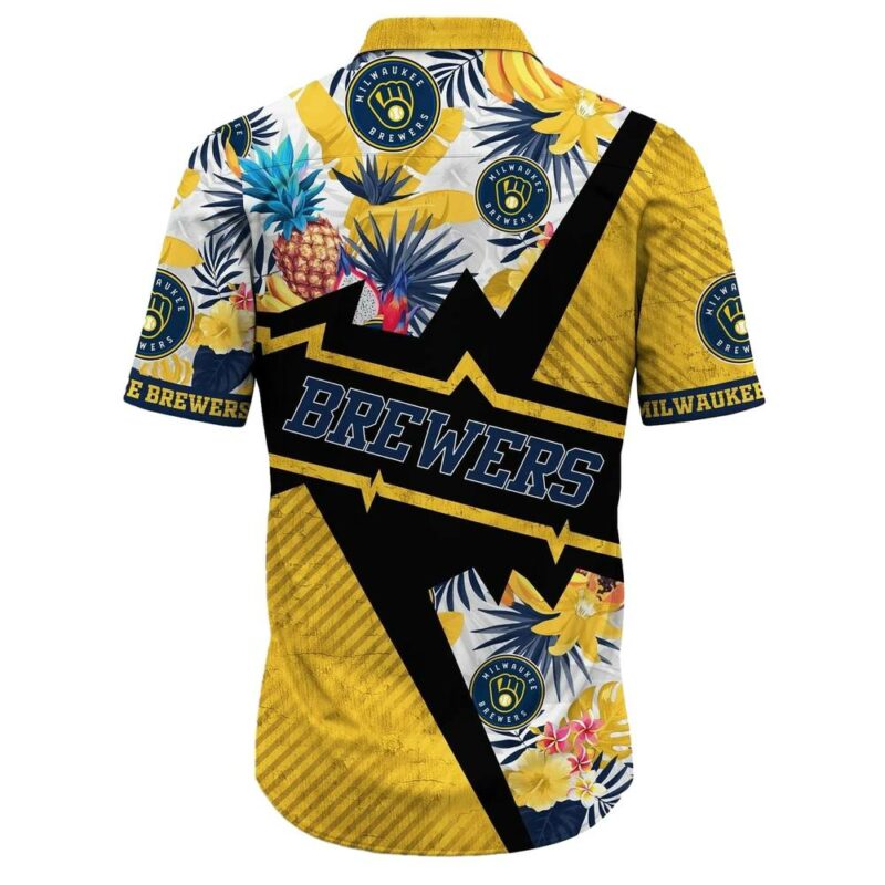 Milwaukee brewers pineapple leaf floral tropical hawaiian shirt 3.jpg