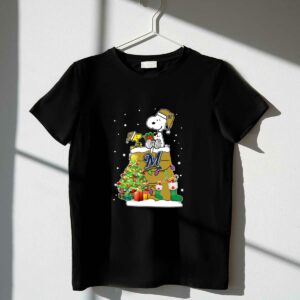 Milwaukee brewers snoopy woodstock christmas shirt t shirt 1 1.jpg
