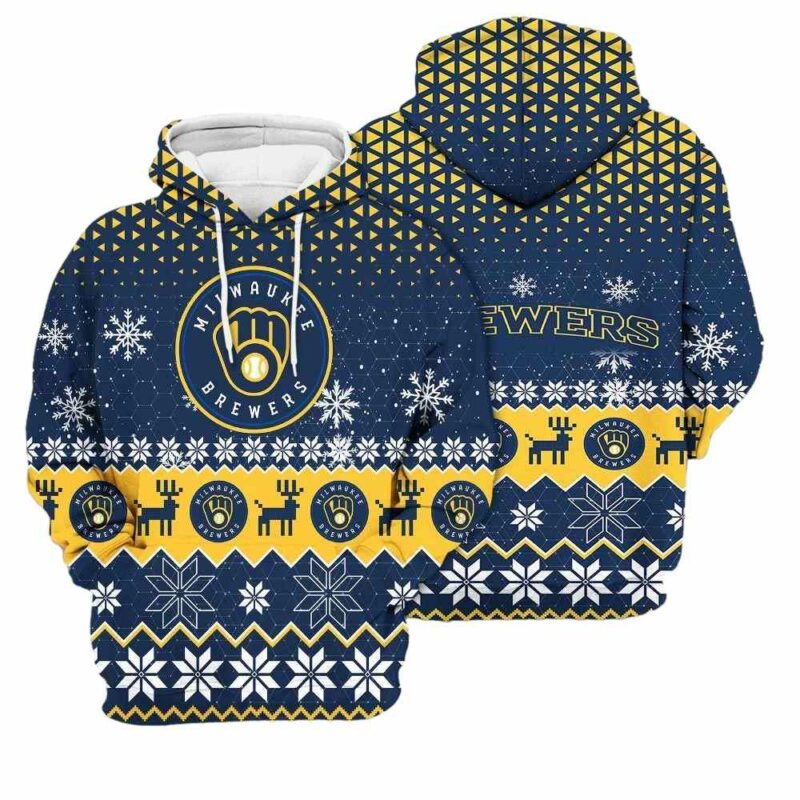 Milwaukee brewers sports football american ugly christmas 3d hoodie 1.jpg