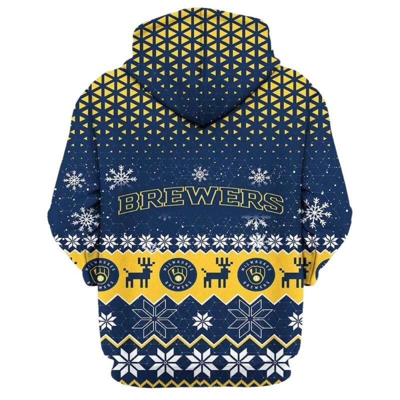 Milwaukee brewers sports football american ugly christmas 3d hoodie 3.jpg