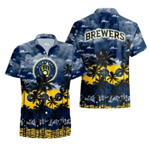 Milwaukee brewers sunset palms hawaiian shirt 1.jpg