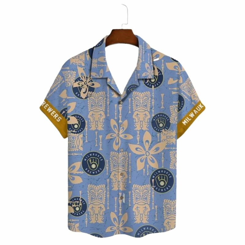 Milwaukee brewers tiki floral hawaiian shirt 2.jpg