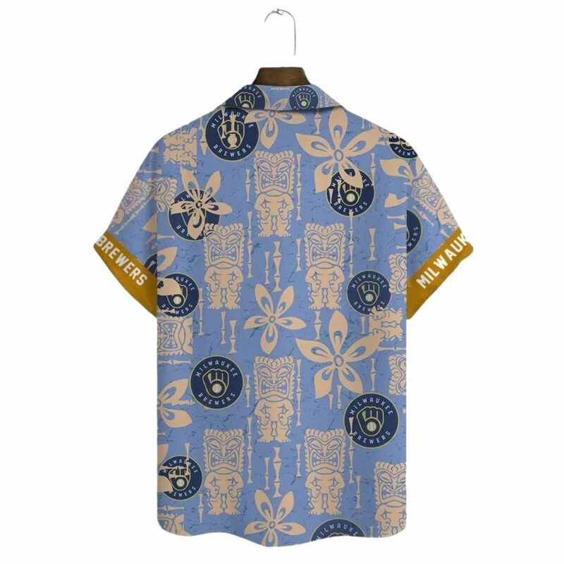 Milwaukee brewers tiki floral hawaiian shirt 3.jpg
