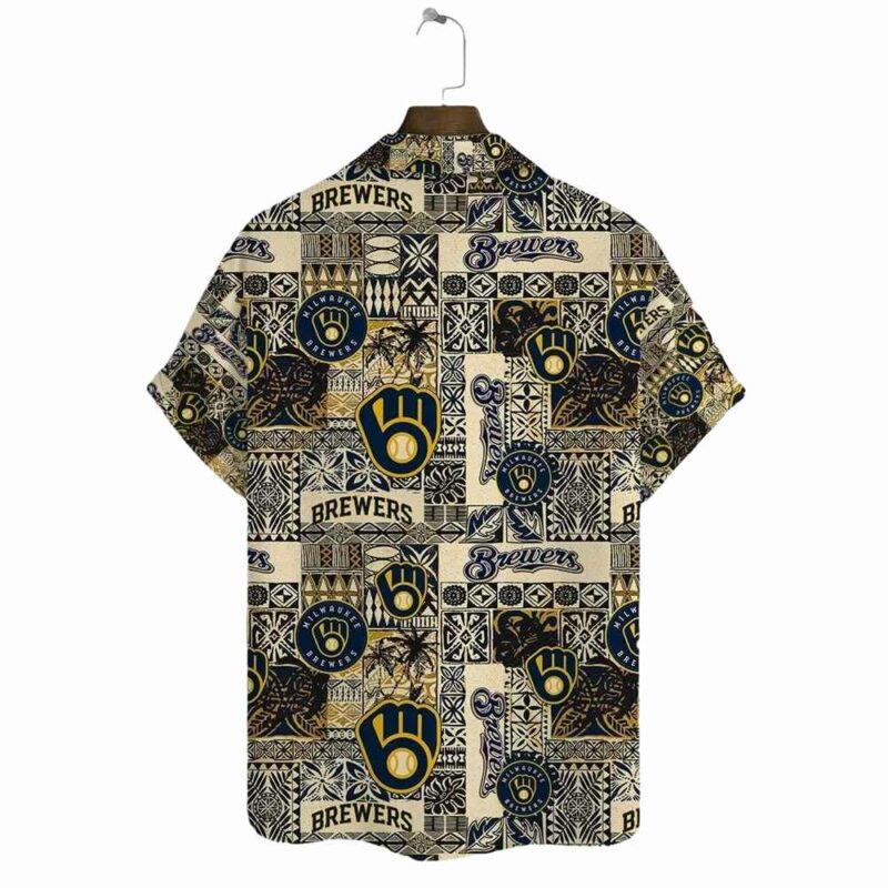 Milwaukee brewers tribal patchwork hawaiian shirt 3.jpg