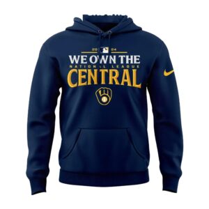 Milwaukee brewers we own the central division champions 2024 hand 3d hoodie 1.jpg