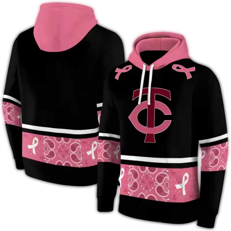 Minnesota Twins Awareness Ribbon AOP Hoodie 1