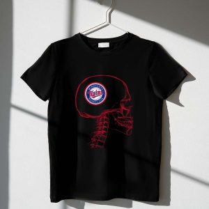 Minnesota Twins Baseball Club Brain X-Ray Graphic T-Shirt For Fans