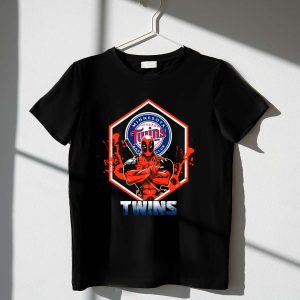 Deadpool Crossover Minnesota Twins Baseball Club T-Shirt