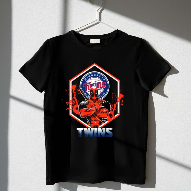 Minnesota Twins Baseball Club Deadpool Crossover Twins T Shirt t shirt 1 1