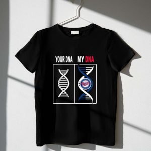 Minnesota Twins Dna Graphic T-Shirt - Baseball Club Logo Design
