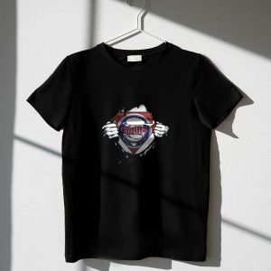 Minnesota Twins Superman Logo Fan T-Shirt For Baseball Lovers