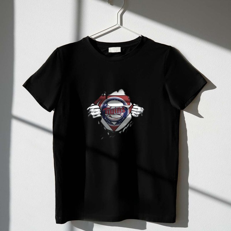 Minnesota Twins Baseball Club Superman Logo Fans T Shirt t shirt 1 1