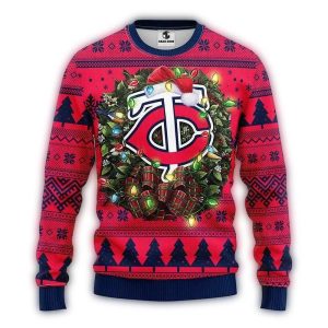 Minnesota Twins Big Logo Light Up Sweater For Fans And Comfort