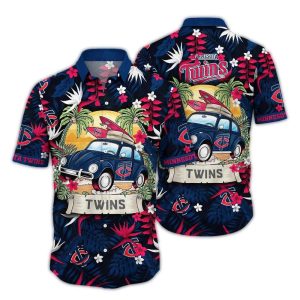 Minnesota Twins Camping Summer Tropical Hawaiian Shirt