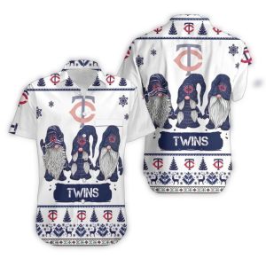 Minnesota Twins Christmas Gnomes Hawaiian Shirt