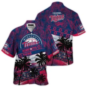 Minnesota Twins Coconut Tropical Vintage Hawaiian Shirt