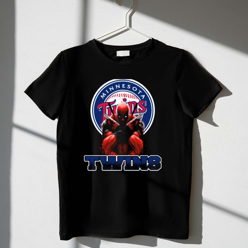 Minnesota Twins Deadpool Crossover for Fans T Shirt t shirt 1 1