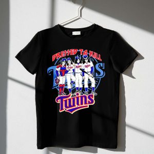Minnesota Twins Players T-Shirt With Iconic Makeup And Costume Design