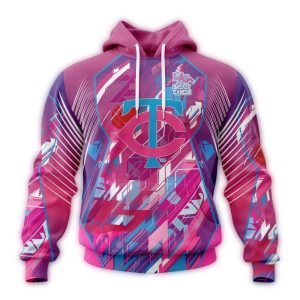 Minnesota Twins Fearless Against Breast Cancer All-over Print Hoodie