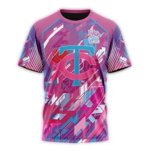 Minnesota Twins Fearless Against Breast Cancer All-over Print T Shirt