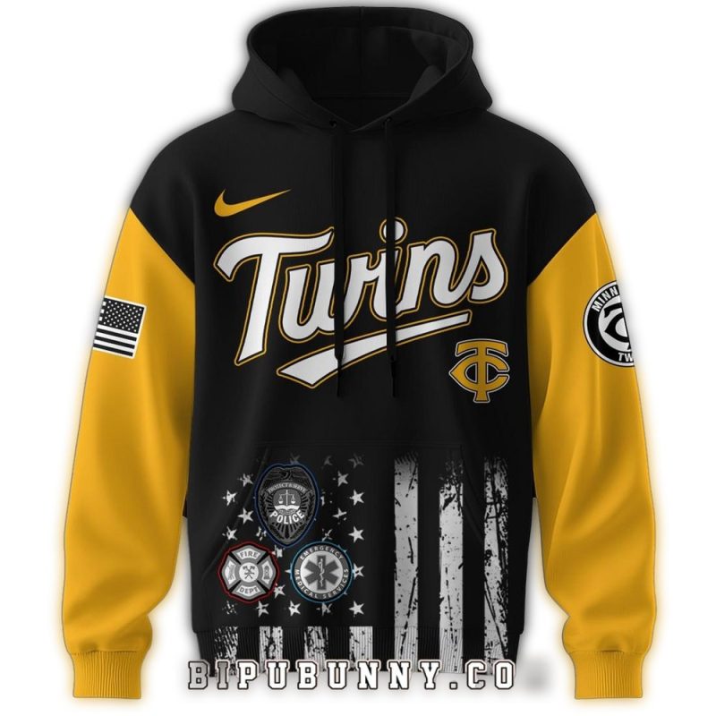 Minnesota Twins First Responders Night AOP Hoodie 1